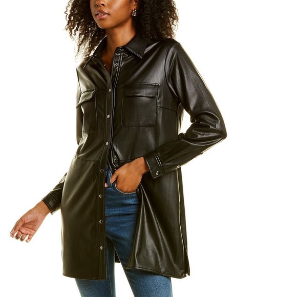 Anne Klein | Jackets & Coats | Anne Klein Faux Leather Utility Jacket | Poshmark Anne Klein | Jackets & Coats | Anne Klein Faux Leather Utility Jacket | Poshmark
